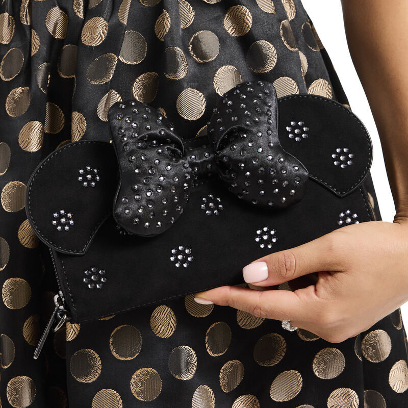 Limited Edition Minnie Mouse Swarovski Crystals Wristlet Wallet LFlifestyle2 view 3